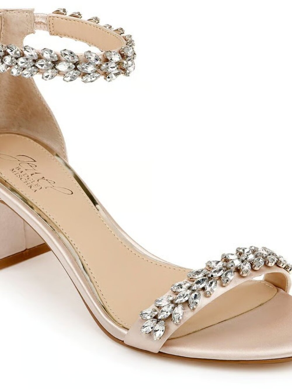 Jewel Badgley Mischka Bronwen Embellished Evening Shoe NWT Size 7
